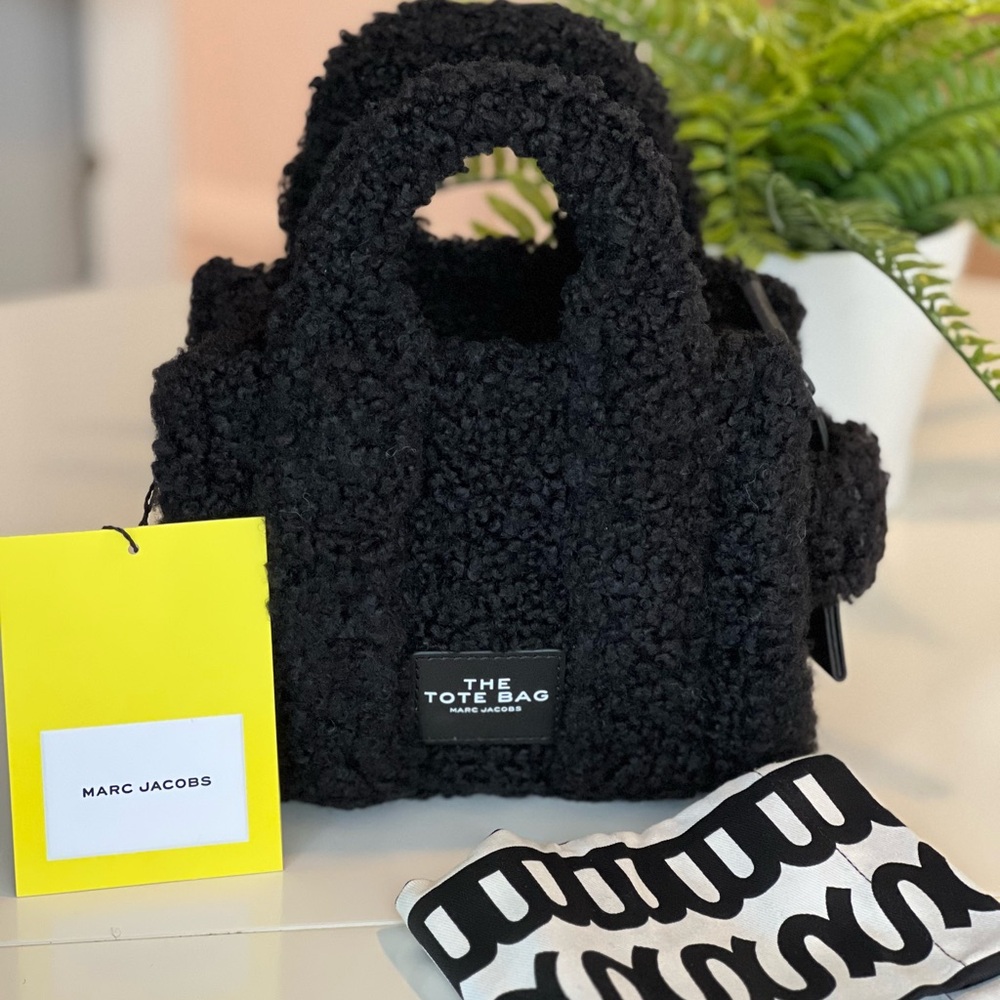 Marc Jacobs Black Mini Teddy Tote Bag